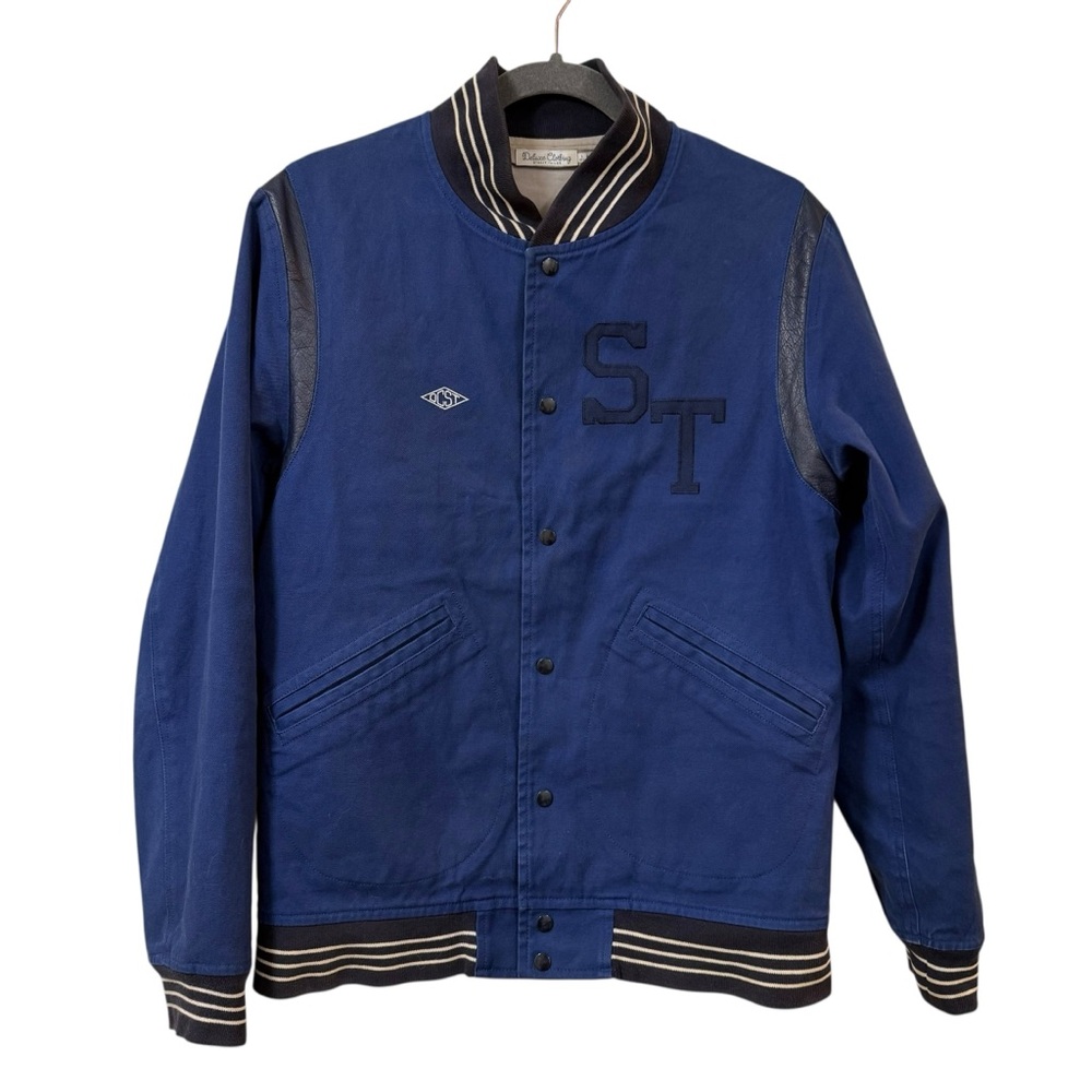 Deluxe Clothing Street Taylor varsity jacket Made in Japan leather LARGE